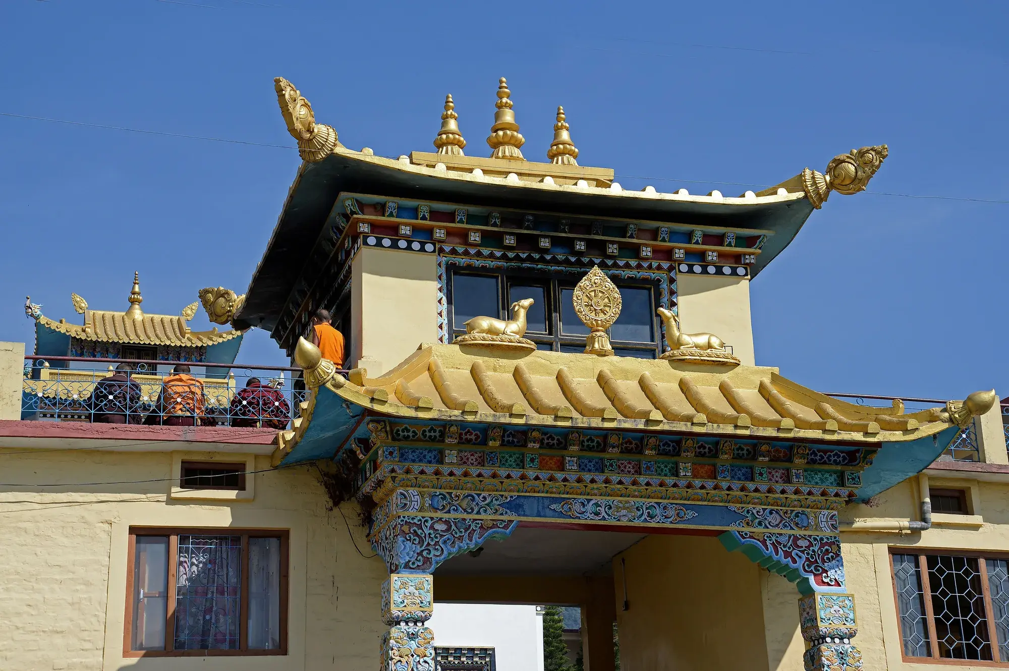 A monastery gate on the way back into the Colony