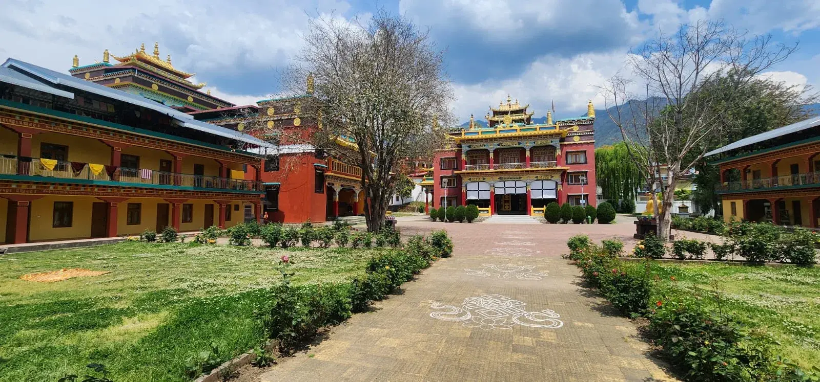 The monastery the evening walk passes through