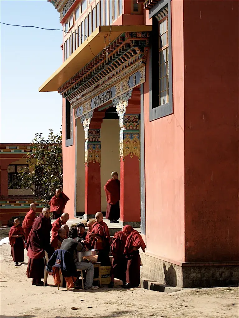 Monks in the Tibetan Colony