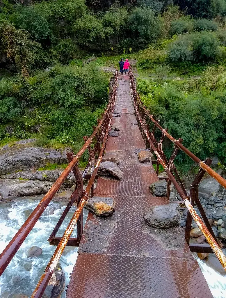 The bridge over the Uhl, on the walk down to the river